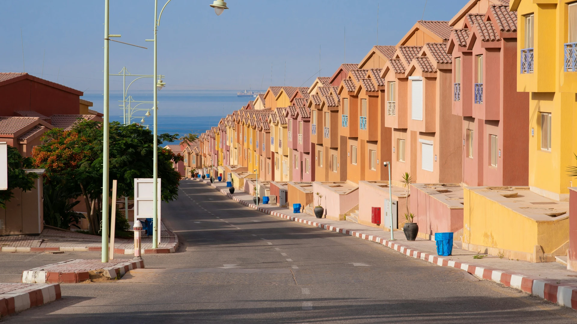 Ain Sokhna, Egypt - Street with buildings along it