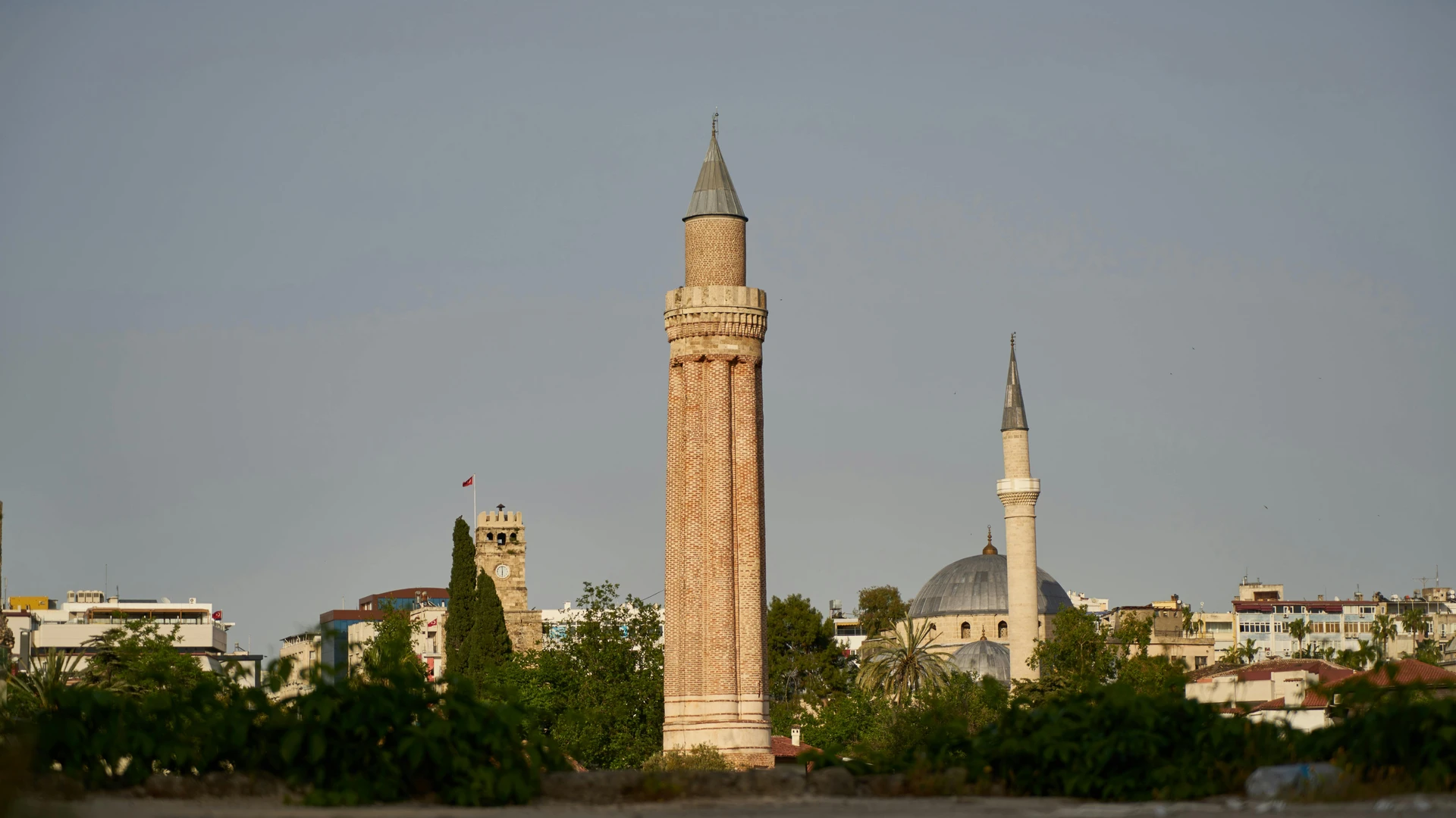 Alexandria, Egypt - View of the yivli minaret mosque in antalya, turkey, showcasing historic architecture.