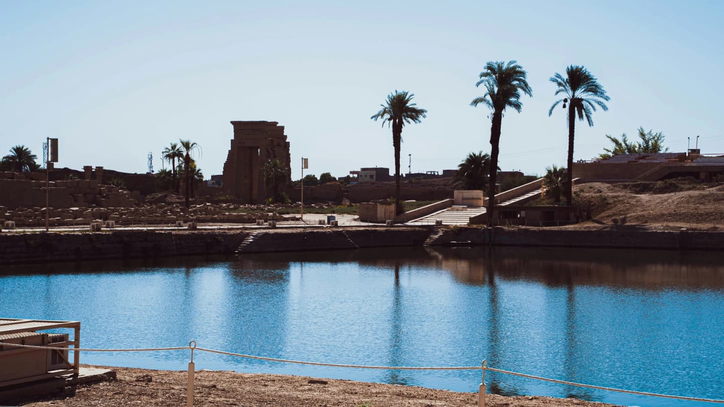 Safaga, Egypt - Body of water with trees and buildings in the background
