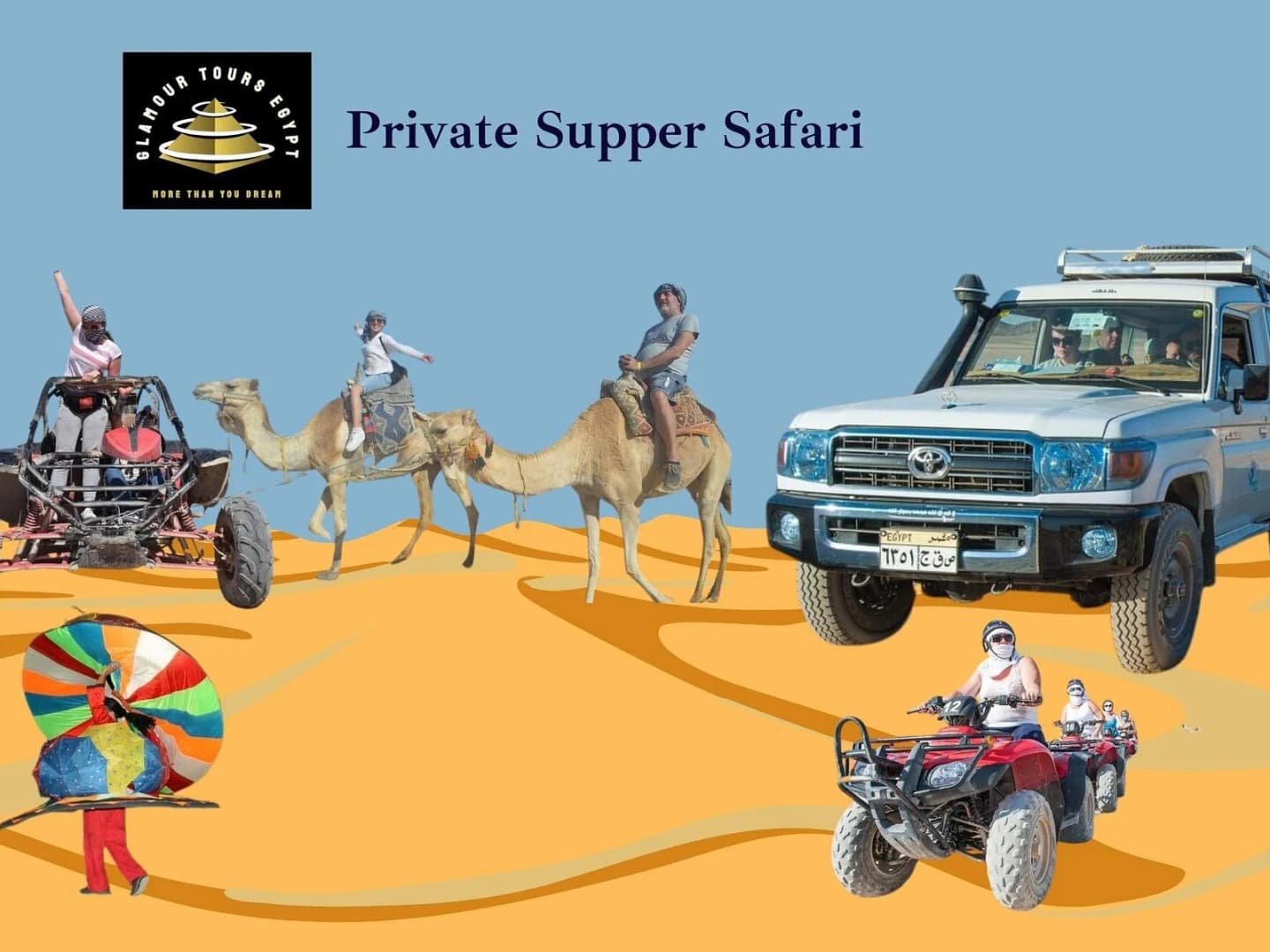 private jeep safari with quad bike buggy dinner and party - Image 2