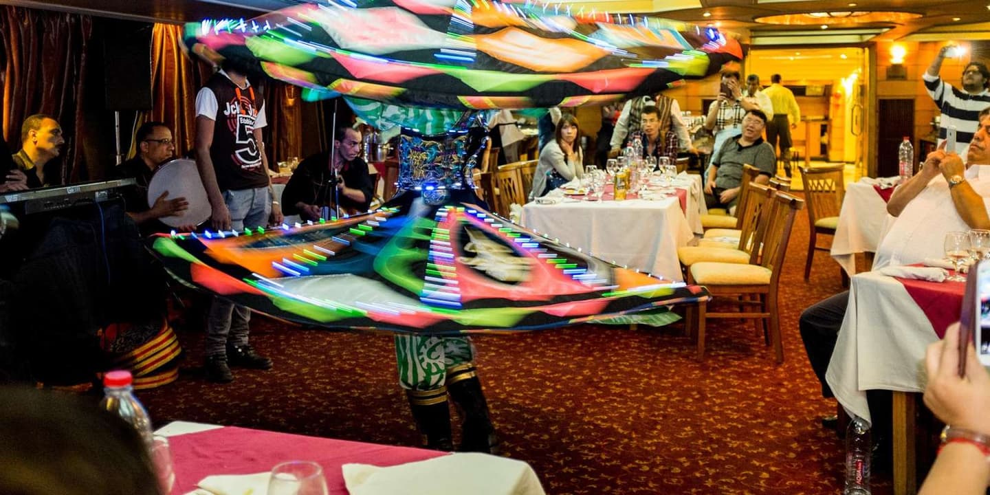 Cairo: Nile Sunset Dinner Cruise, Show & Optional Transfer