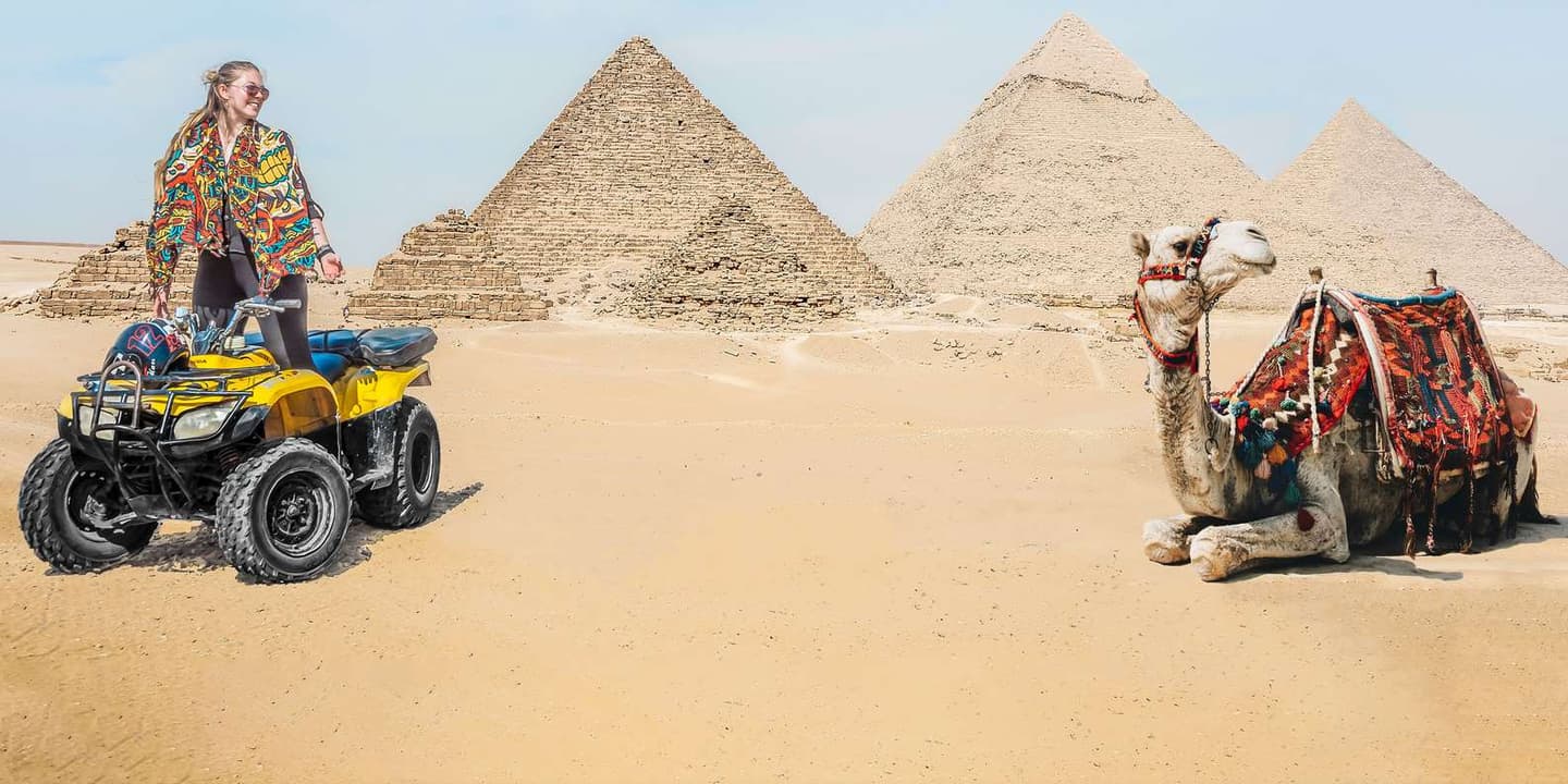 Cairo: Pyramids Quad Bike Adventure & Optional Camel Ride