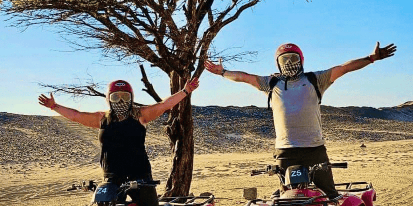 Hurghada: Desert Quad Bike/ATV with BBQ & Transfer