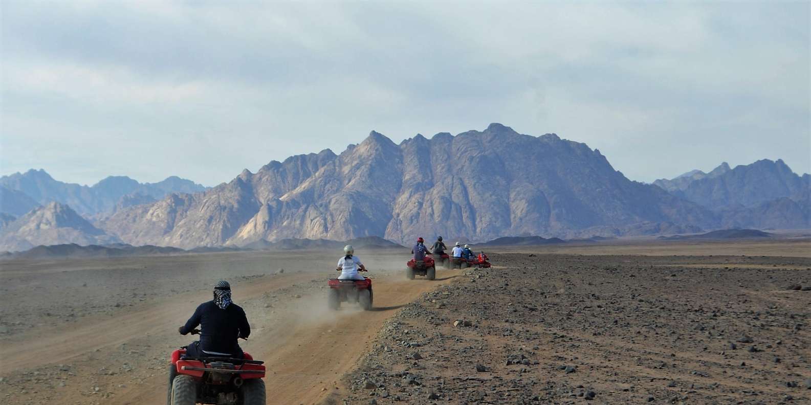 Hurghada Desert Safari with Quad, Camel Ride & Dinner Show