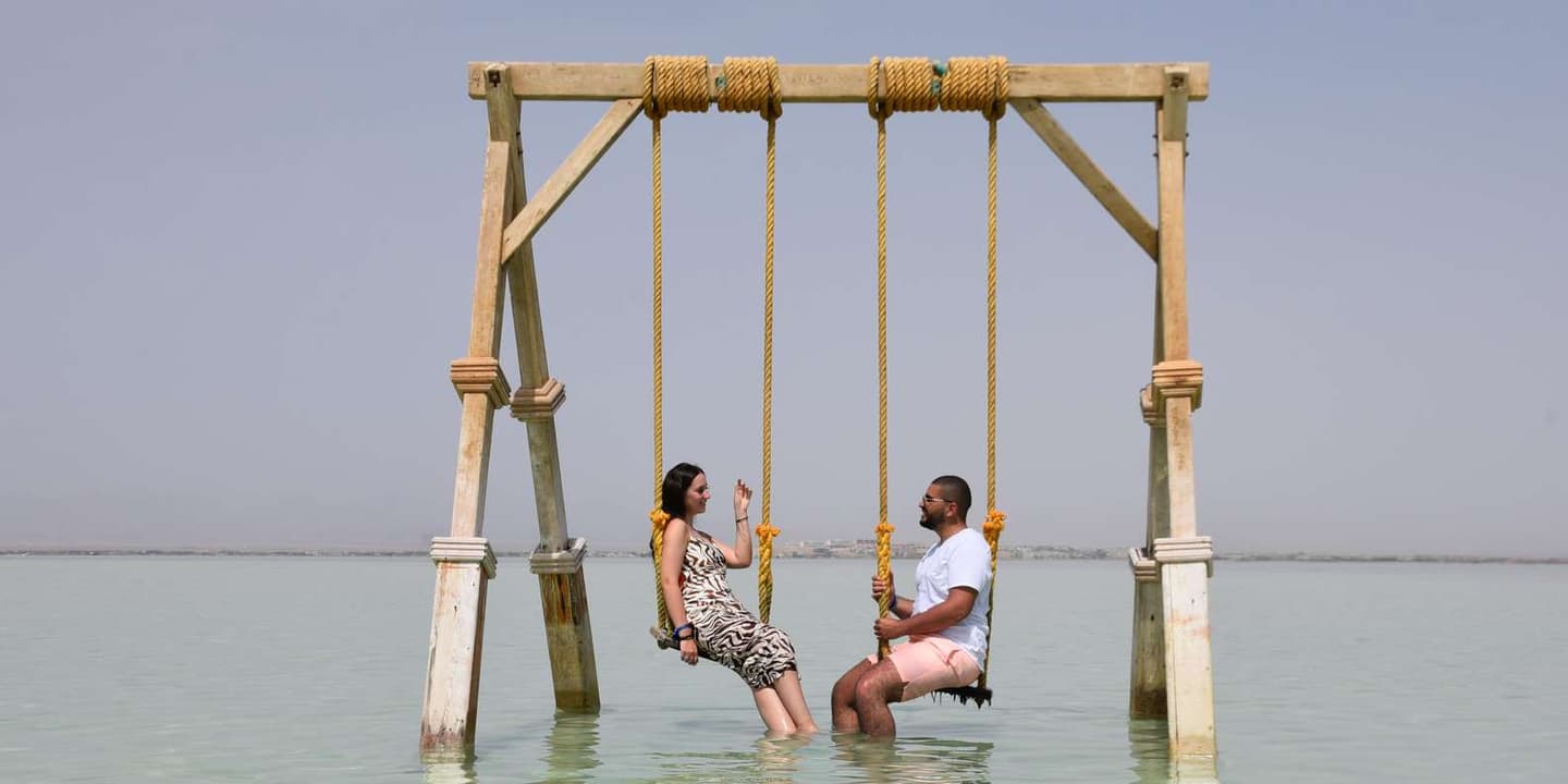 Hurghada: Orange & Giftun Island Cruise with Massage & Lunch