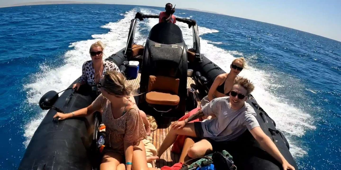 Hurghada: Private Speedboat to Dolphin House with Pickup