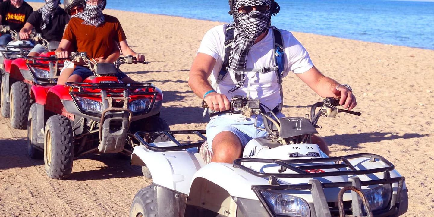 Hurghada: Quad Bike Tour of the Desert and Red Sea