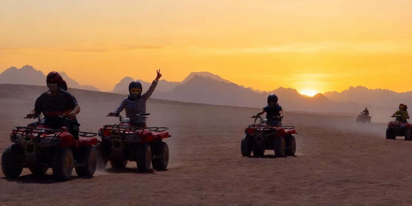 Hurghada: Quad Bike Tour of the Desert and Red Sea