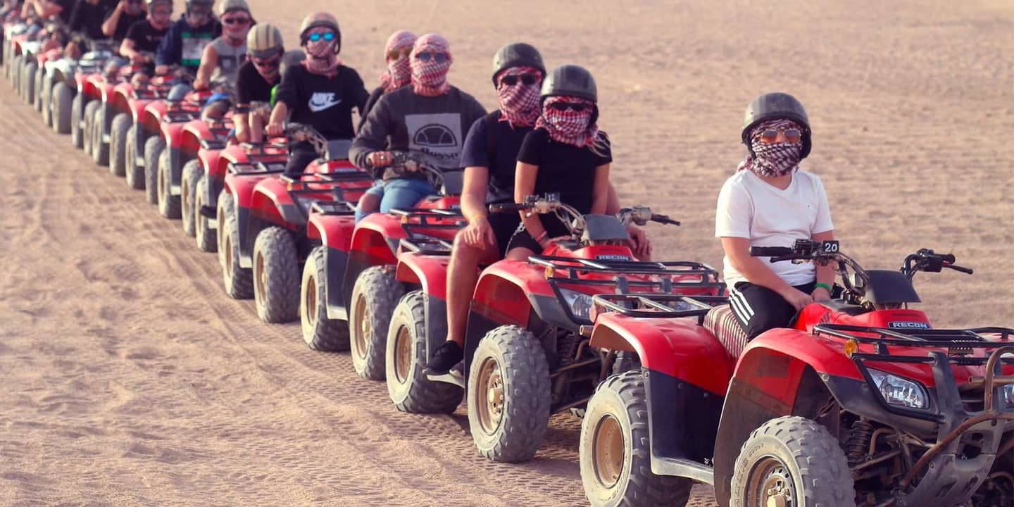 Hurghada: Quad Bike Tour of the Desert and Red Sea