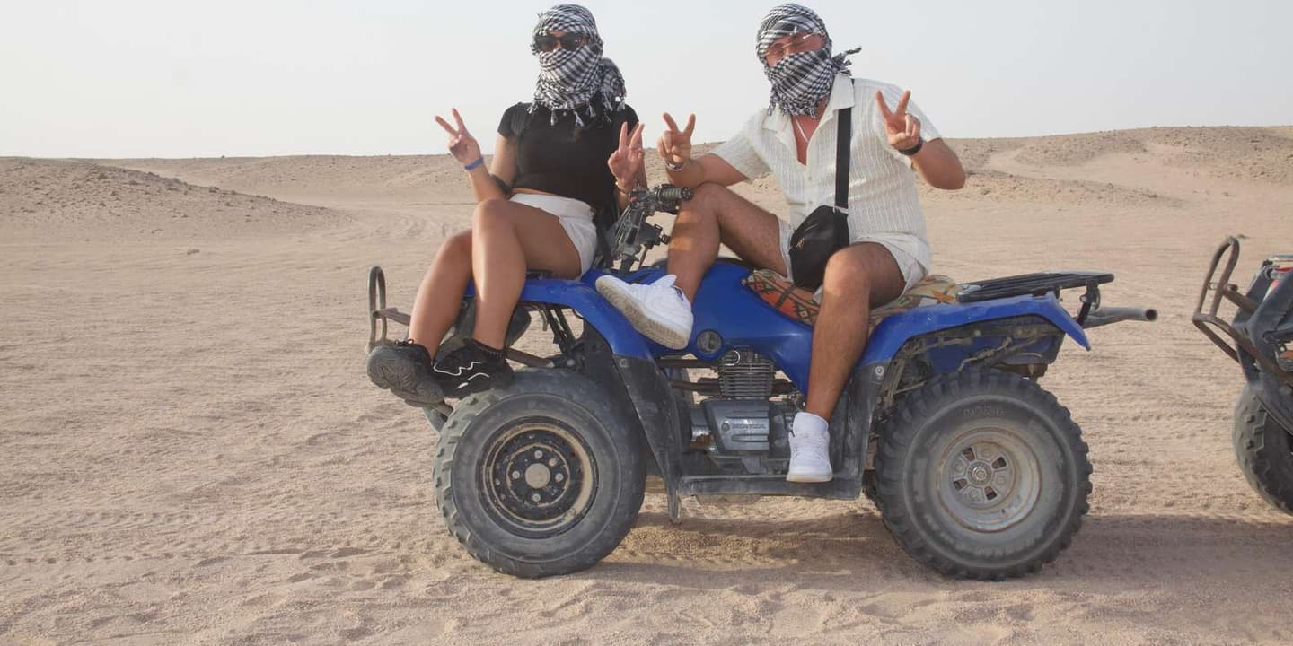 Sahl Hasheesh: Quad Bike Desert Safari with Pickup