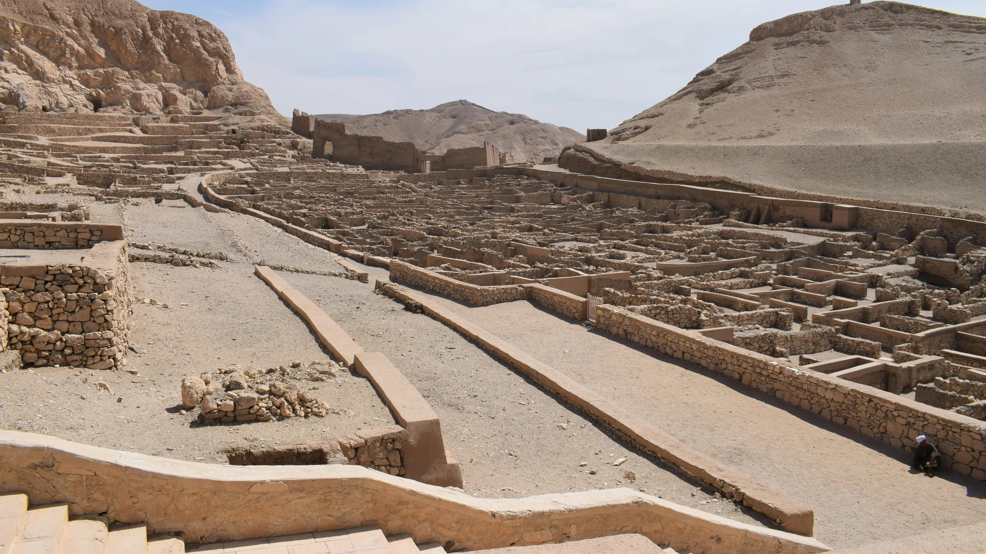 El Alamein, Egypt - Explore the historic ruins of deir el-medina, an ancient village in egypt's desert landscape.